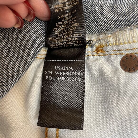 Frye Mid Rise Skinny Jeans Women’s 29 Medium Wash Blue Denim Stretch Classic - Picture 9 of 10